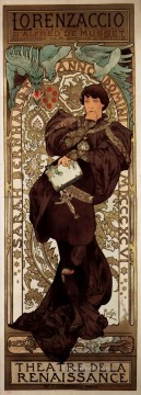 アルフォンス・ミュシャ Painting - ロレンザッチョ 1896 チェコ アール ヌーボー独特のアルフォンス ミュシャ